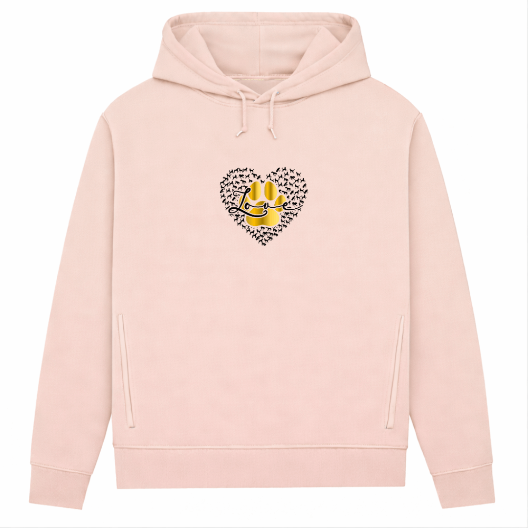 Love Dog– Hoodie aus Bio-Baumwolle für Damen