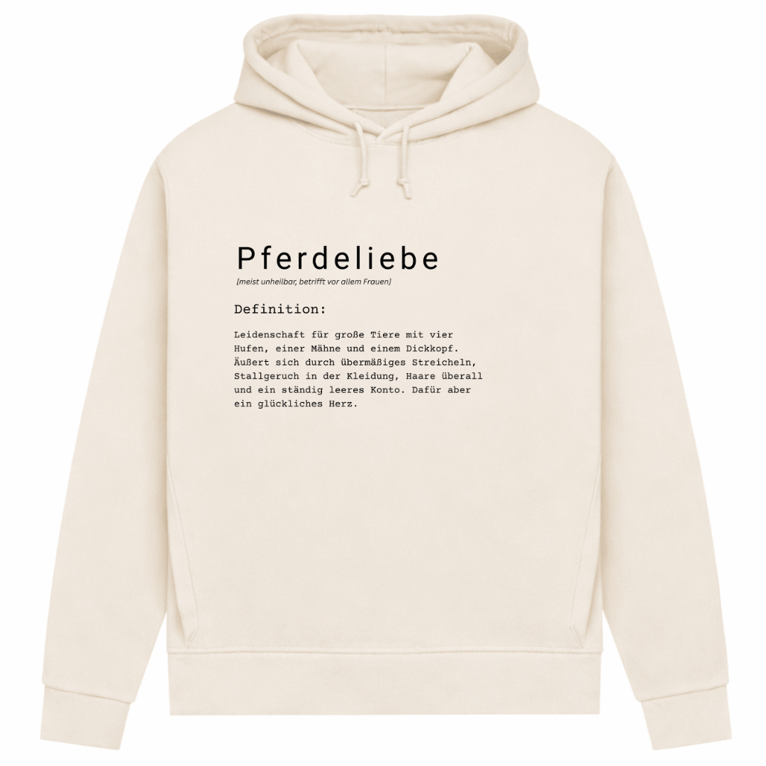 Pferdeliebe - Hoodie aus Bio-Baumwolle für Damen