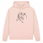 Wahre Liebe Stehohren– Hoodie aus Bio-Baumwolle für Damen