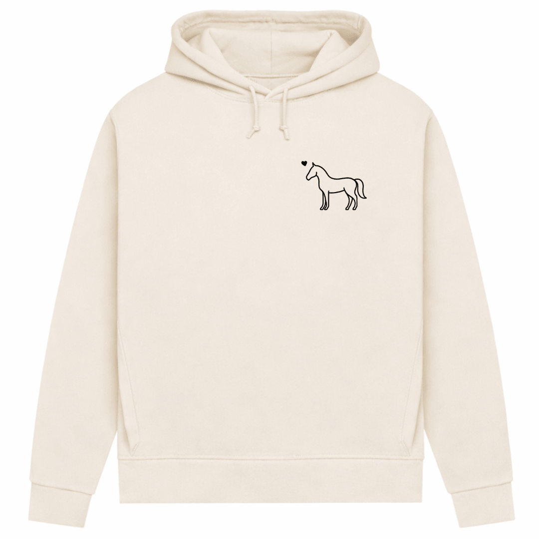 Eleganz mit Herz – Hoodie aus Bio-Baumwolle für Damen
