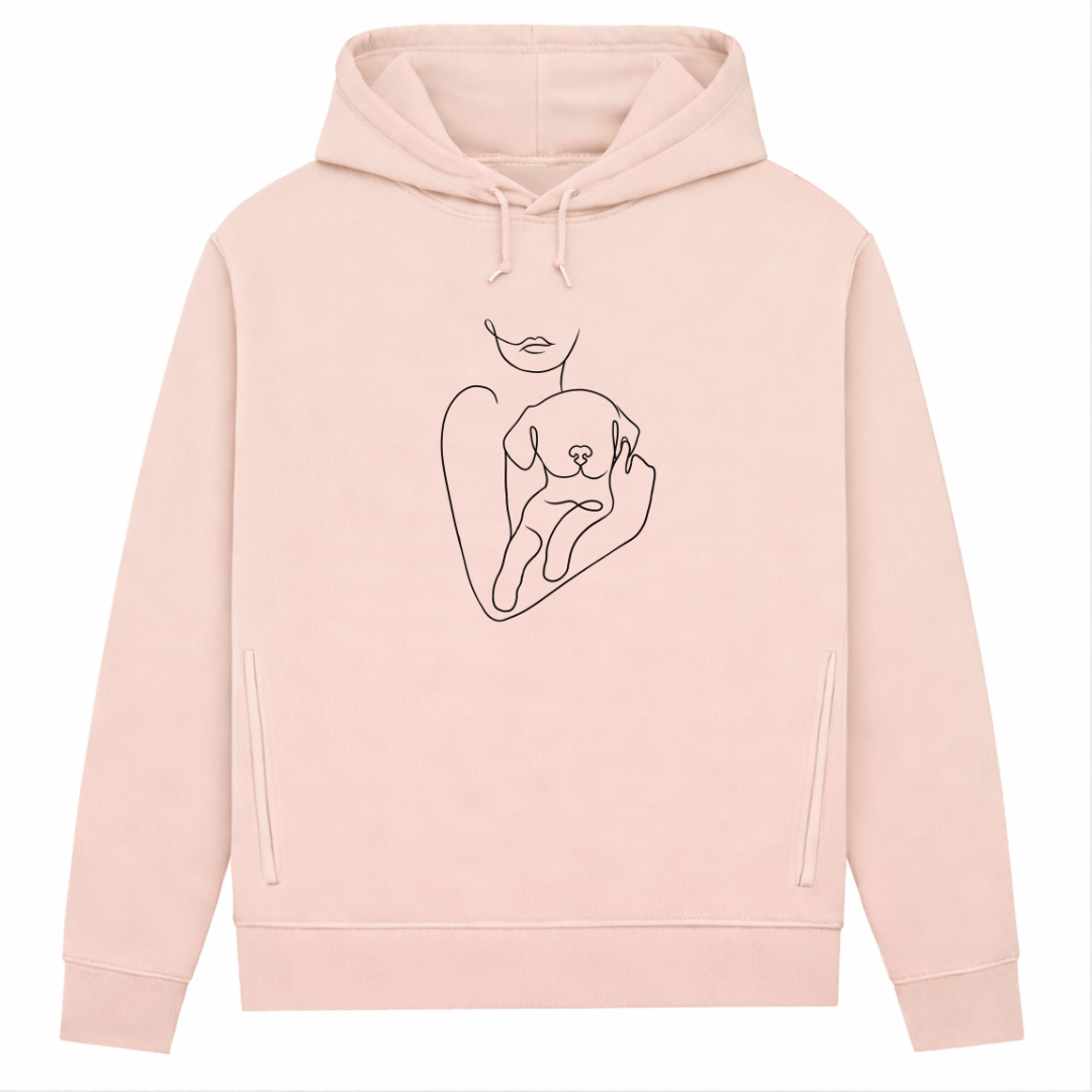 Welpenliebe – Hoodie aus Bio-Baumwolle für Damen