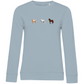Pferde Trio - Bio-Sweatshirt für Damen