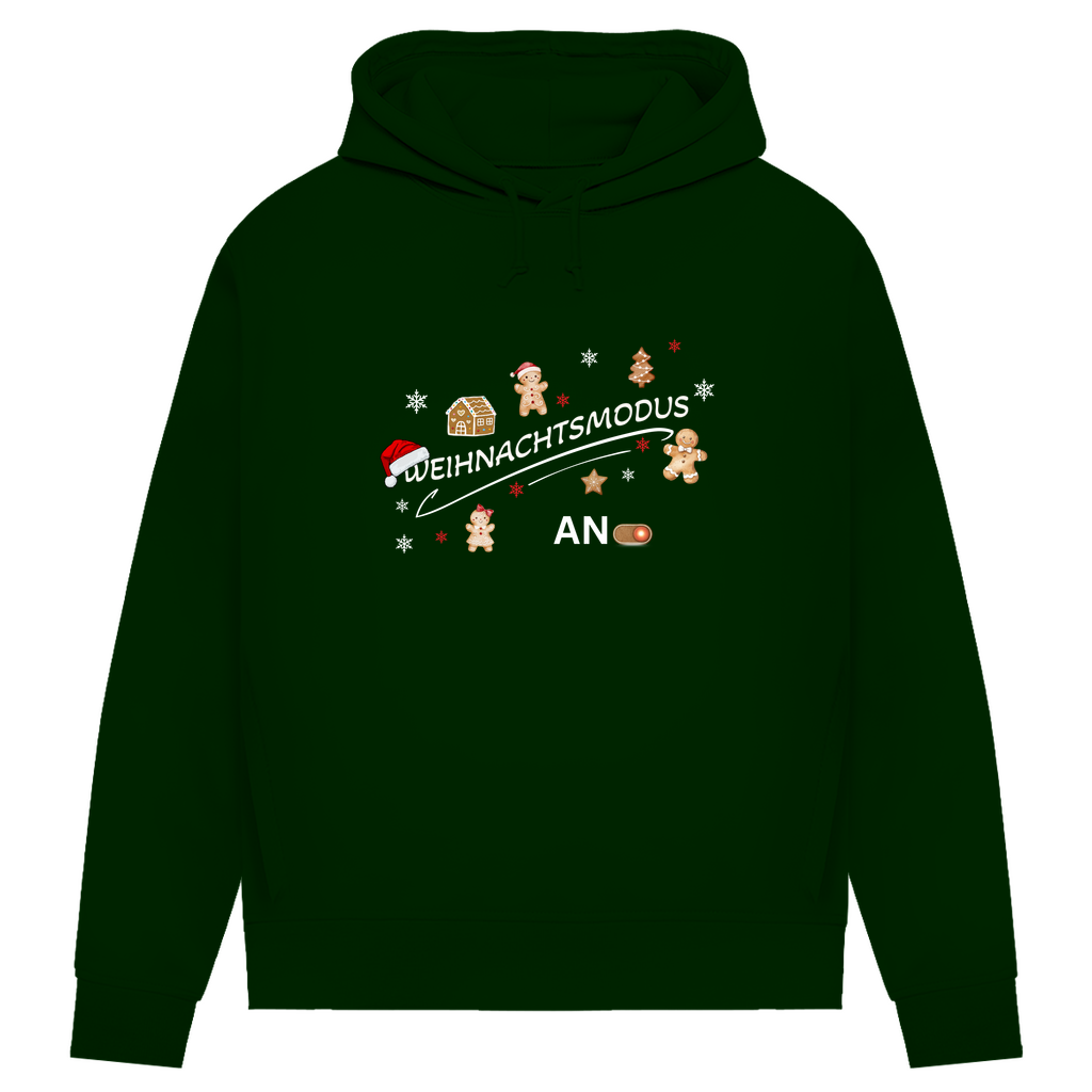 Weihnachtsmodus - Bio-Hoodie für Damen