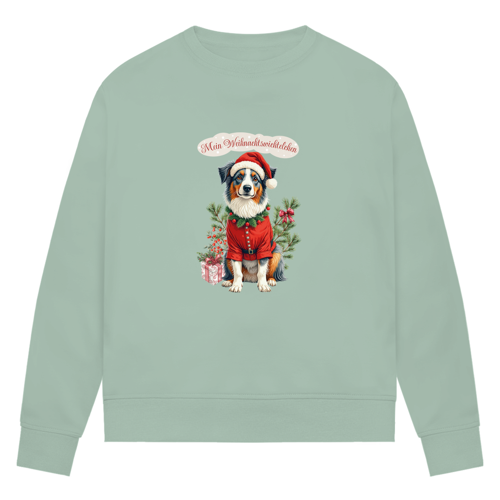 Weihnachtswichteln - Bio-Sweatshirt für Damen