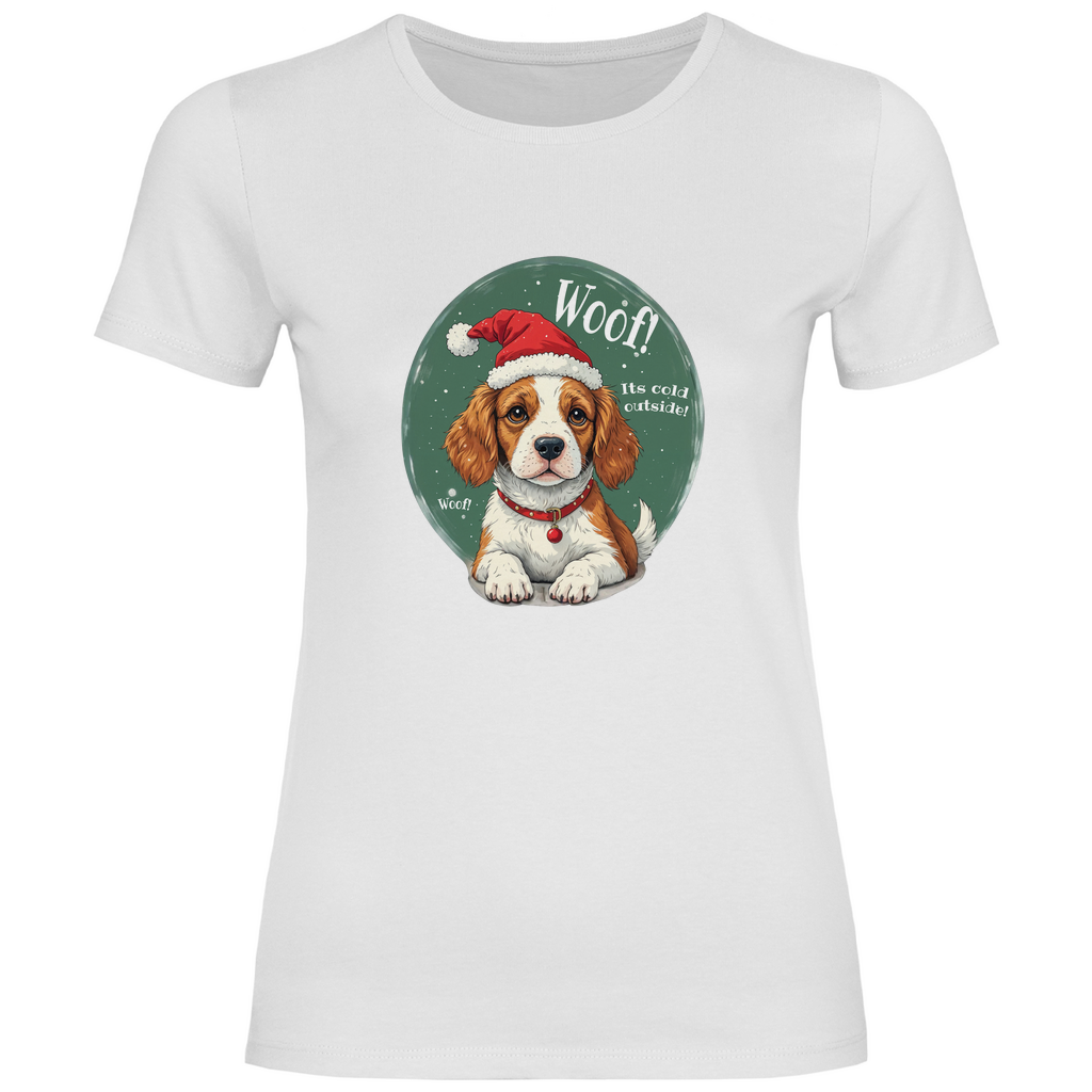 Wuff und Weihnachten - T-Shirt für Damen-Weihnachten