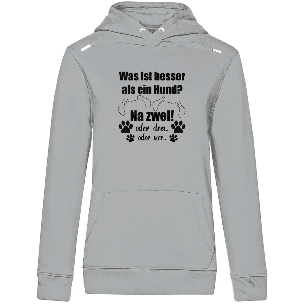 Je Mehr Desto Besser -  Bio-Hoodie für Damen