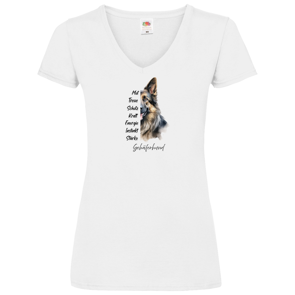 Schäferhund - V-Shirt für Damen