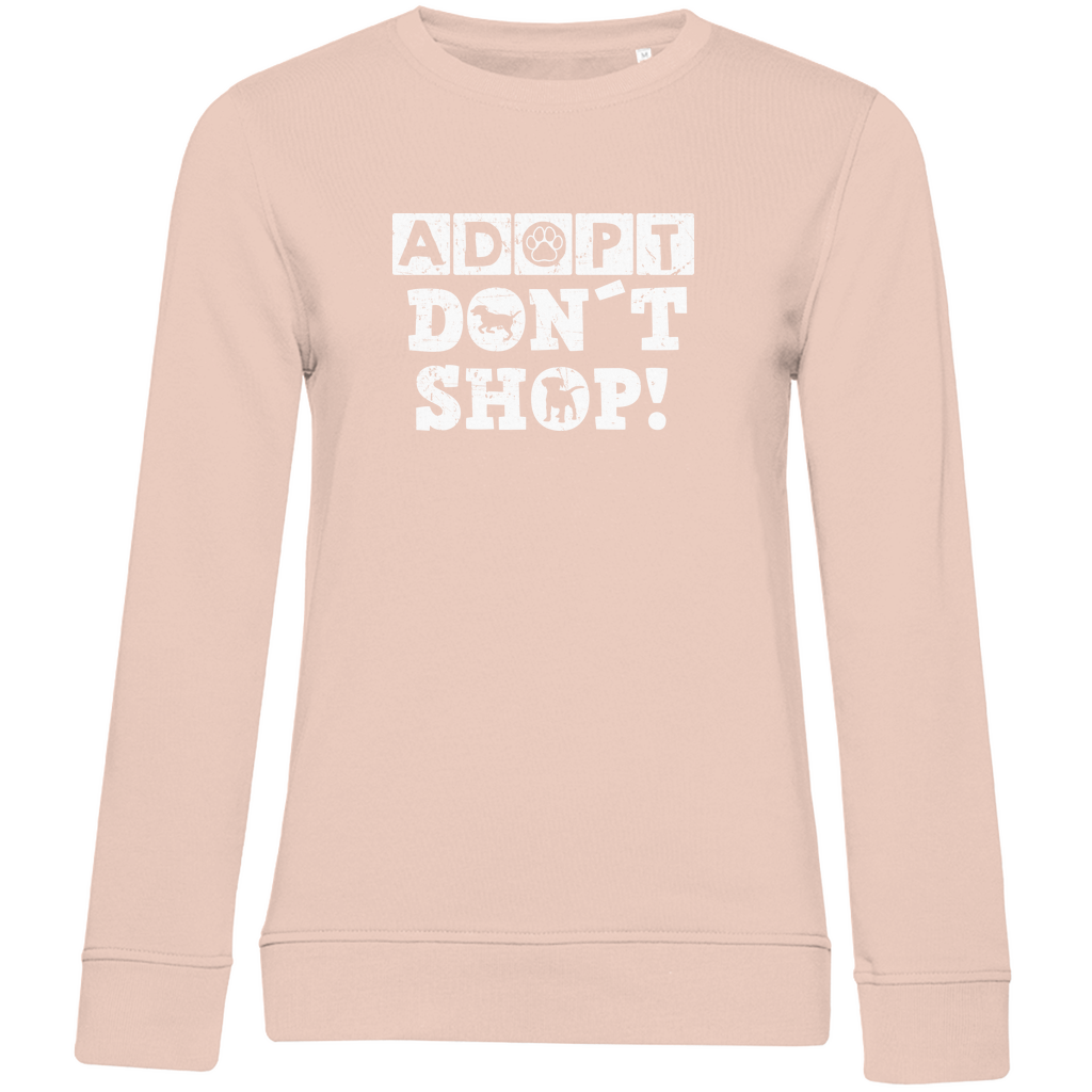 Adopt Don't Shop - Bio-Sweatshirt für Damen