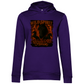 Black & Fire Horse - Bio-Hoodie für Damen