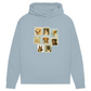 Briefmarken - Bio-Hoodie für Damen