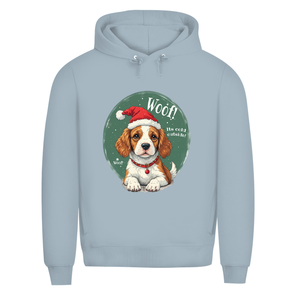 Wuff und Weihnachten - Bio-Hoodie für Herren