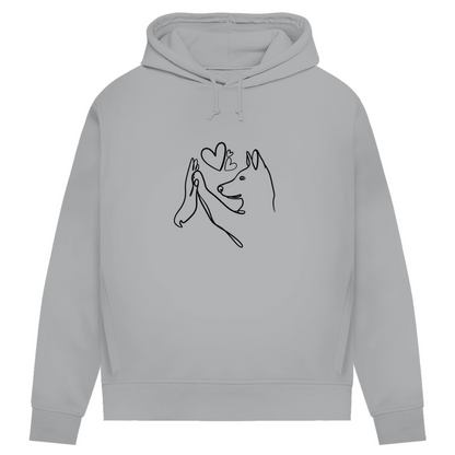 Wahre Liebe Stehohren - Bio-Hoodie für Damen