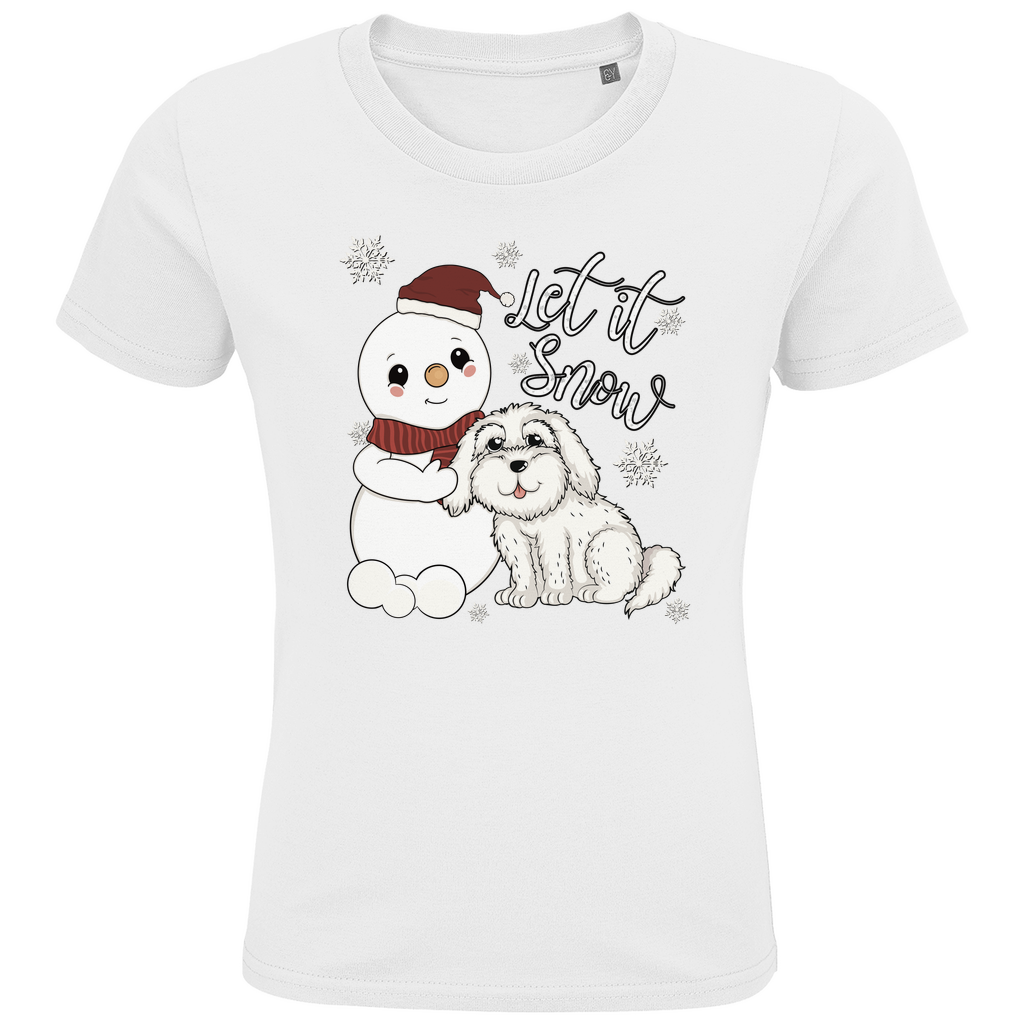 Let it snow - Bio T-Shirt für Kinder