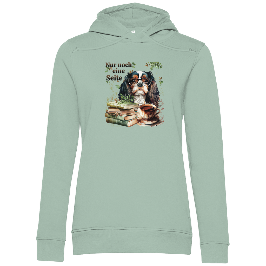 Bücherwurm - Bio-Hoodie für Damen