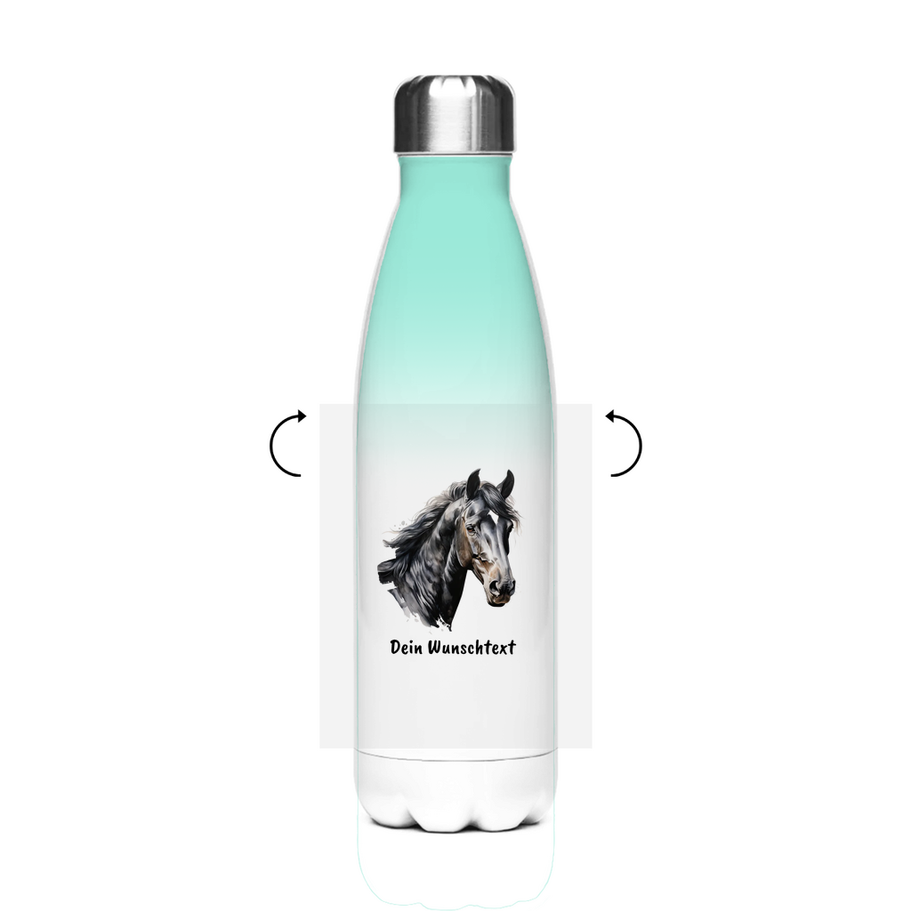 Edelstahl-Thermoflasche - Pferdeliebe