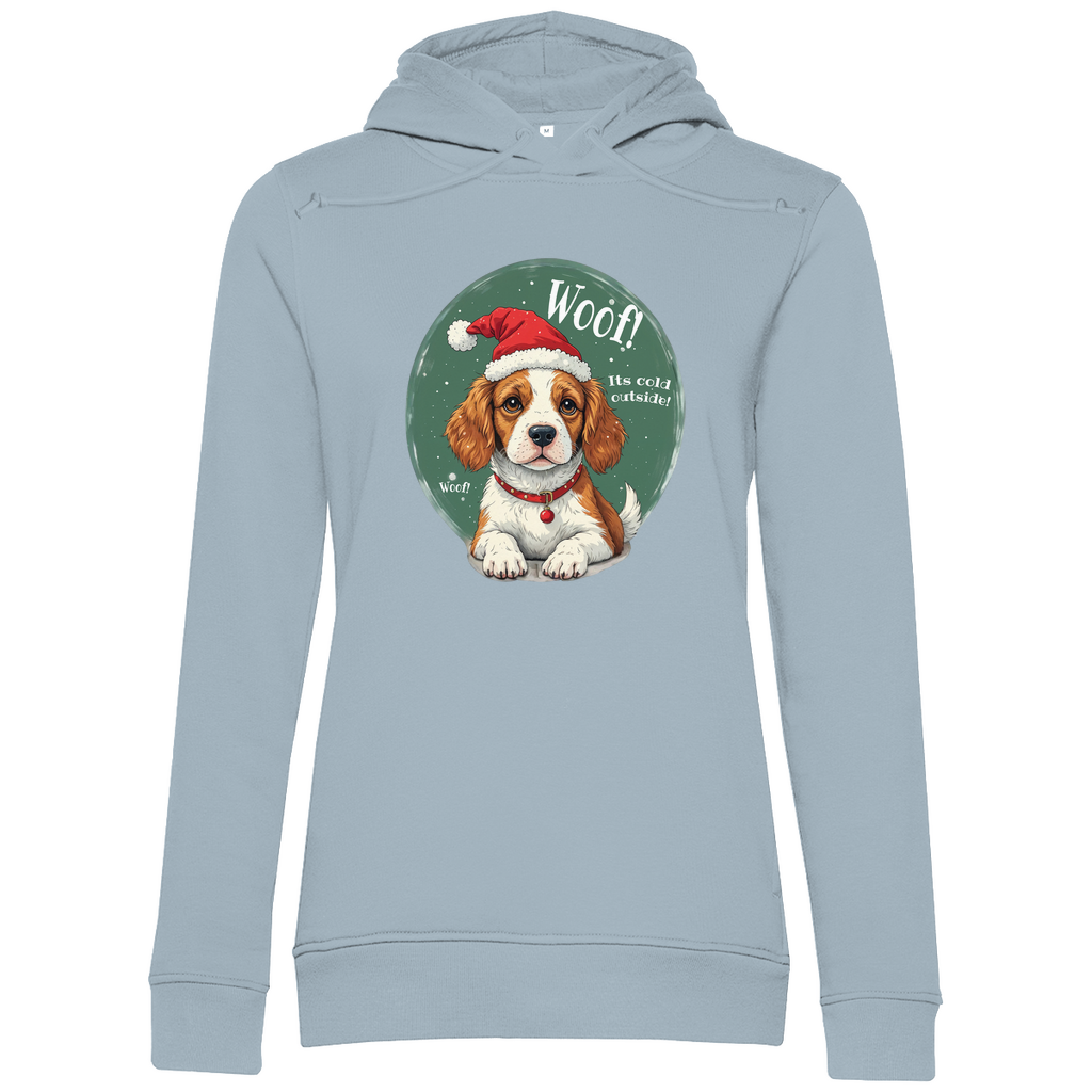 Wuff und Weihnachten - Bio-Hoodie für Damen- Weihnachten