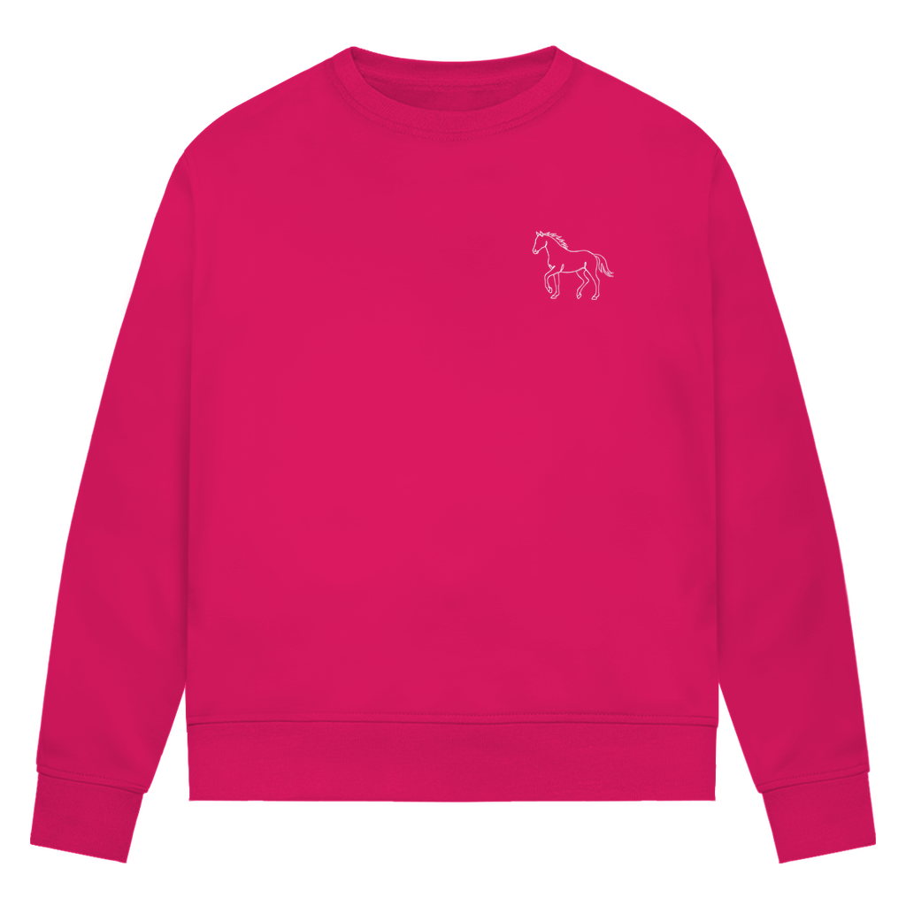 Anmut in Bewegung - Bio-Sweatshirt für Damen |Brustmotiv