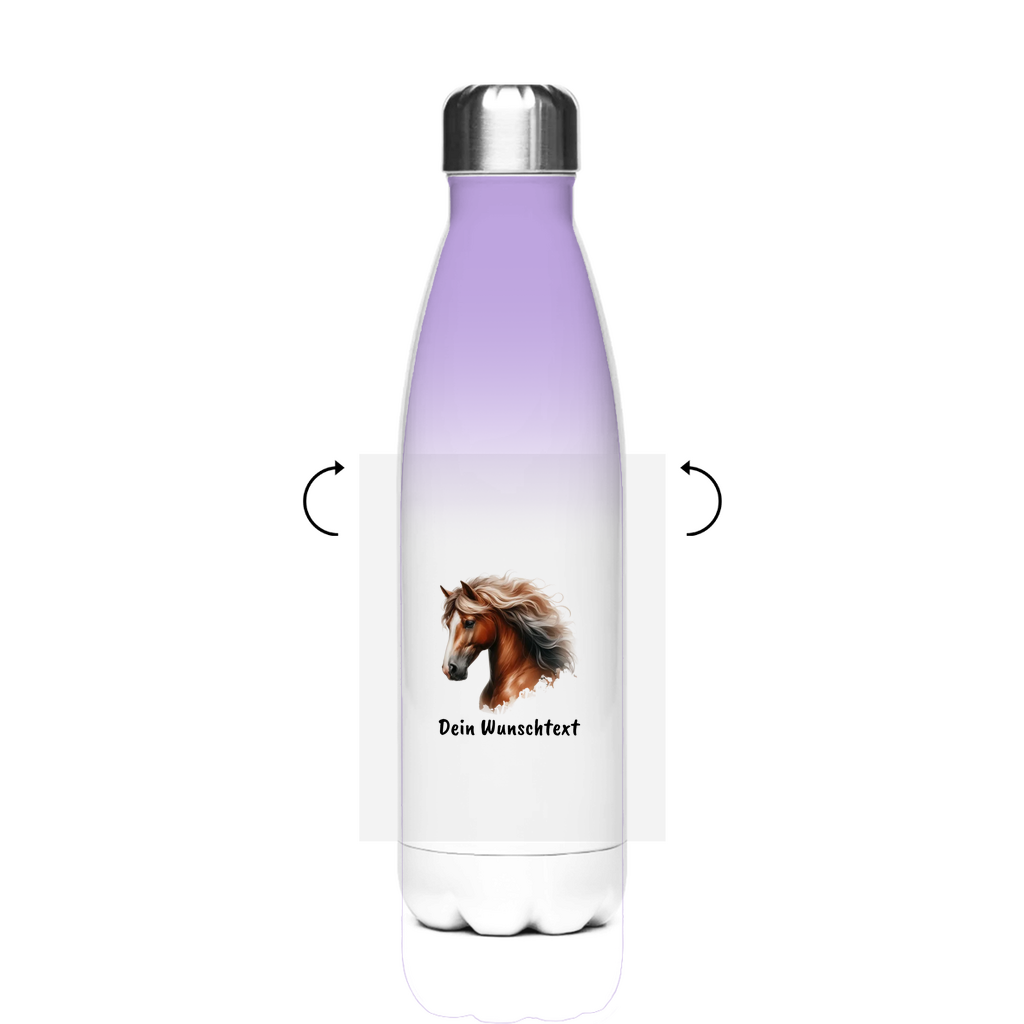 Edelstahl-Thermoflasche - Pferdeliebe