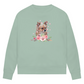 Flower Chihuahua - Bio-Sweatshirt für Damen