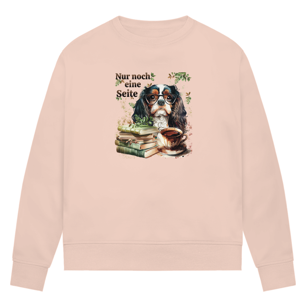 Bücherwurm - Bio-Sweatshirt für Damen