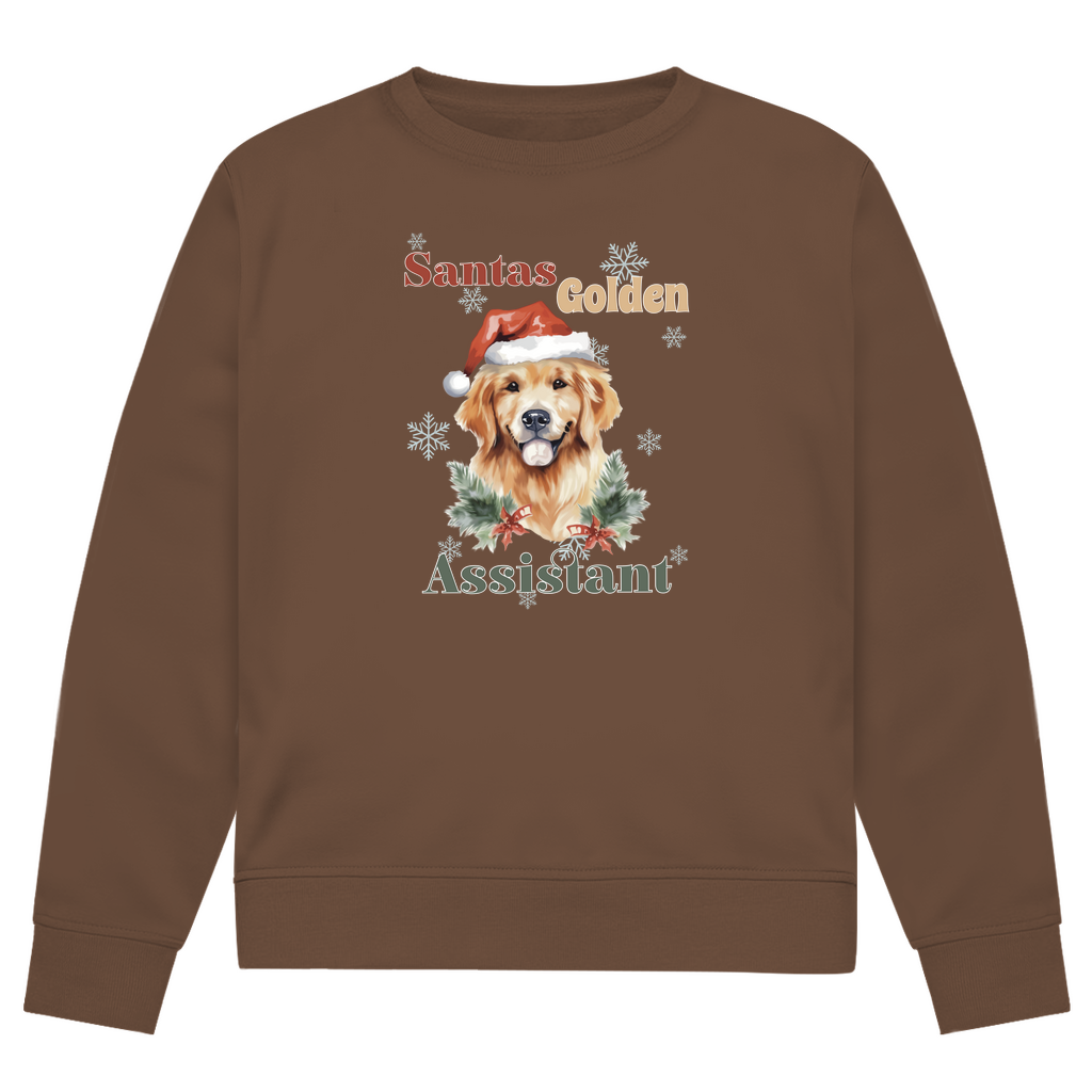 Santas Golden Assistant - Bio-Sweatshirt für Herren