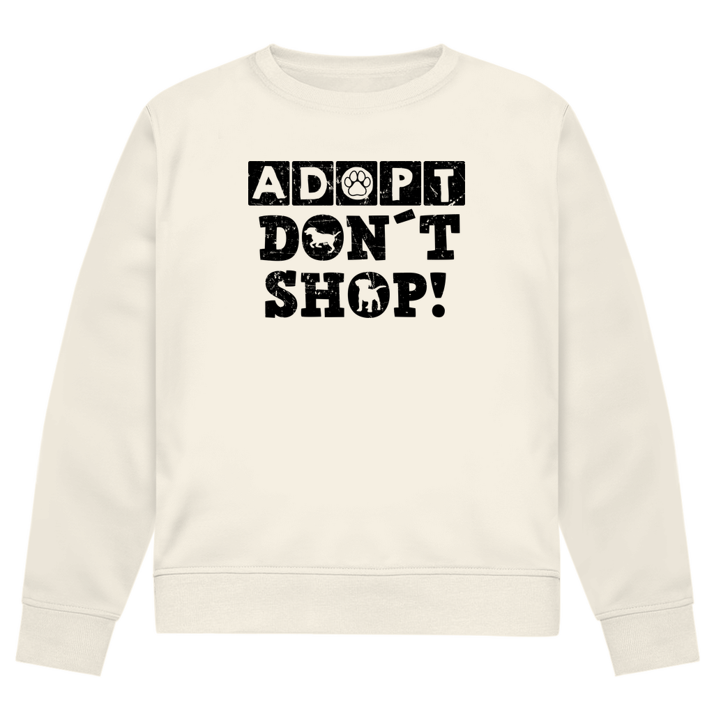 Adopt Don't Shop - Bio-Sweatshirt für Herren
