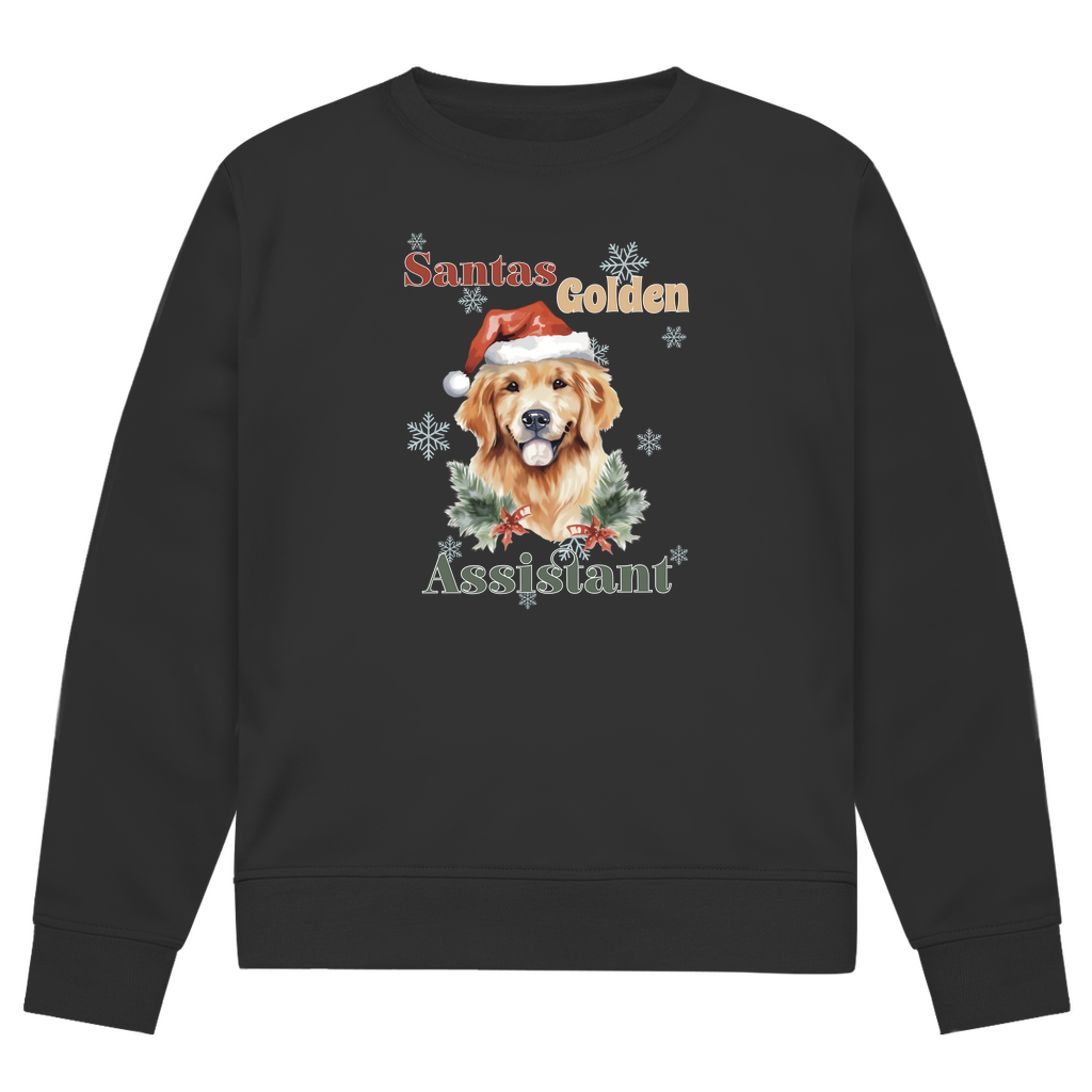 Santas Golden Assistant - Bio-Sweatshirt für Herren