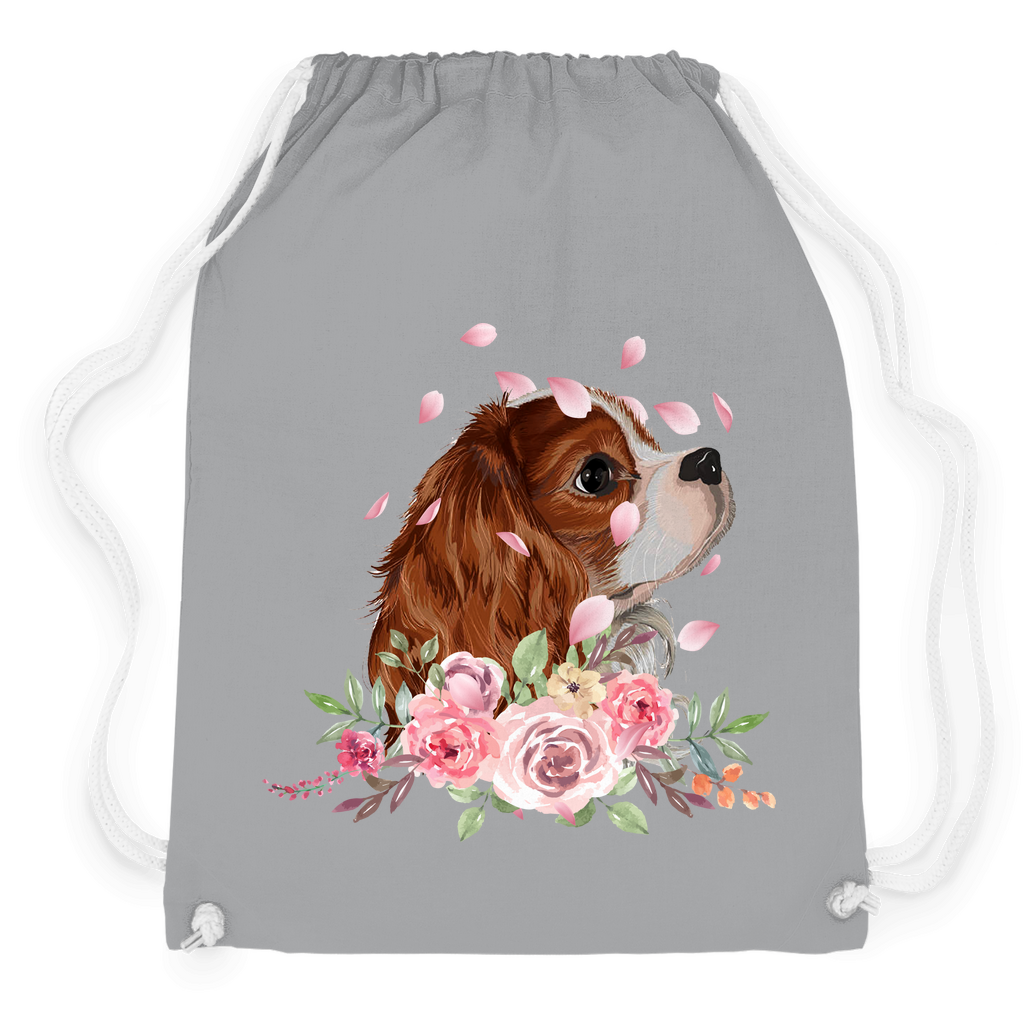 Flower Cavalier King Charles - Turnbeutel