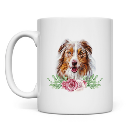 Flower Australian Shepherd - Tasse