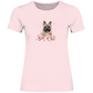 Flower Französische Bulldoge - T-Shirt für Damen