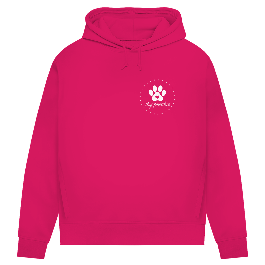 Stay Pawsitive- Bio-Hoodie für Damen