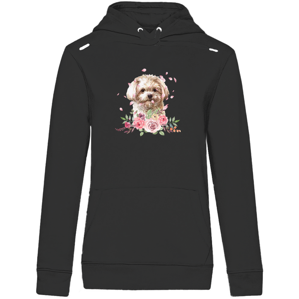 Flower Malteser - Bio-Hoodie für Damen