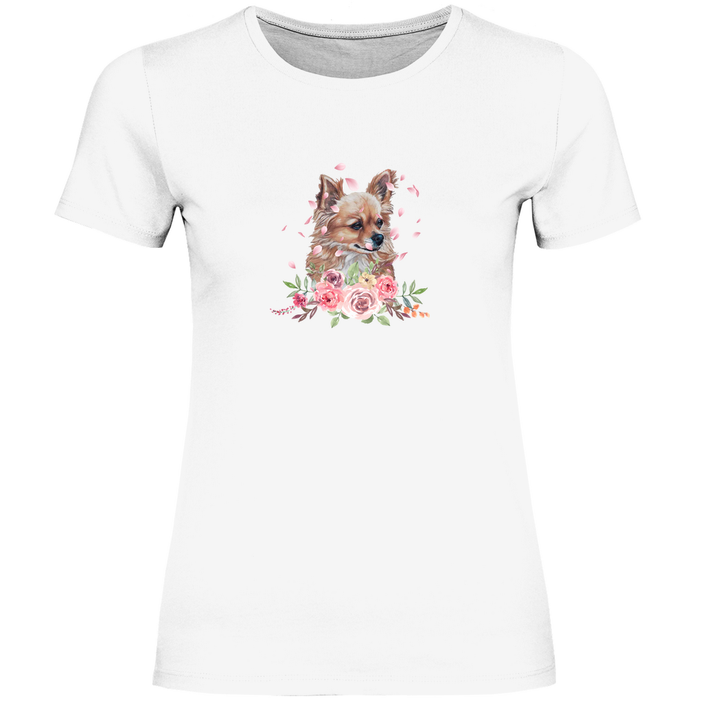 Flower Chihuahua - T-Shirt für Damen