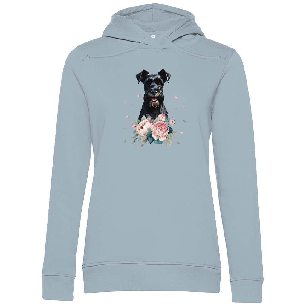 Flower Schnauzer - Bio-Hoodie für Damen