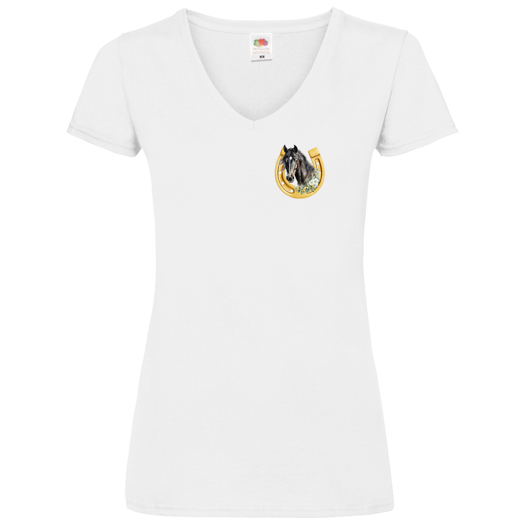 Pferdenliebe - V-Shirt für Damen