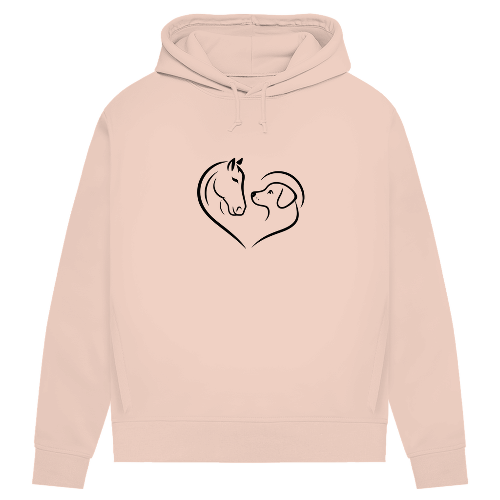 Herzensfreunde - Bio-Hoodie für Damen