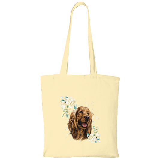 Flower Cocker Spaniel - Tragetasche