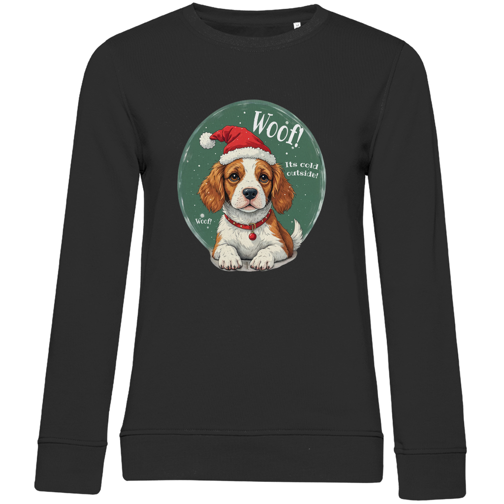 Wuff und Weihnachten - Bio-Sweatshirt für Damen-Weihnachten