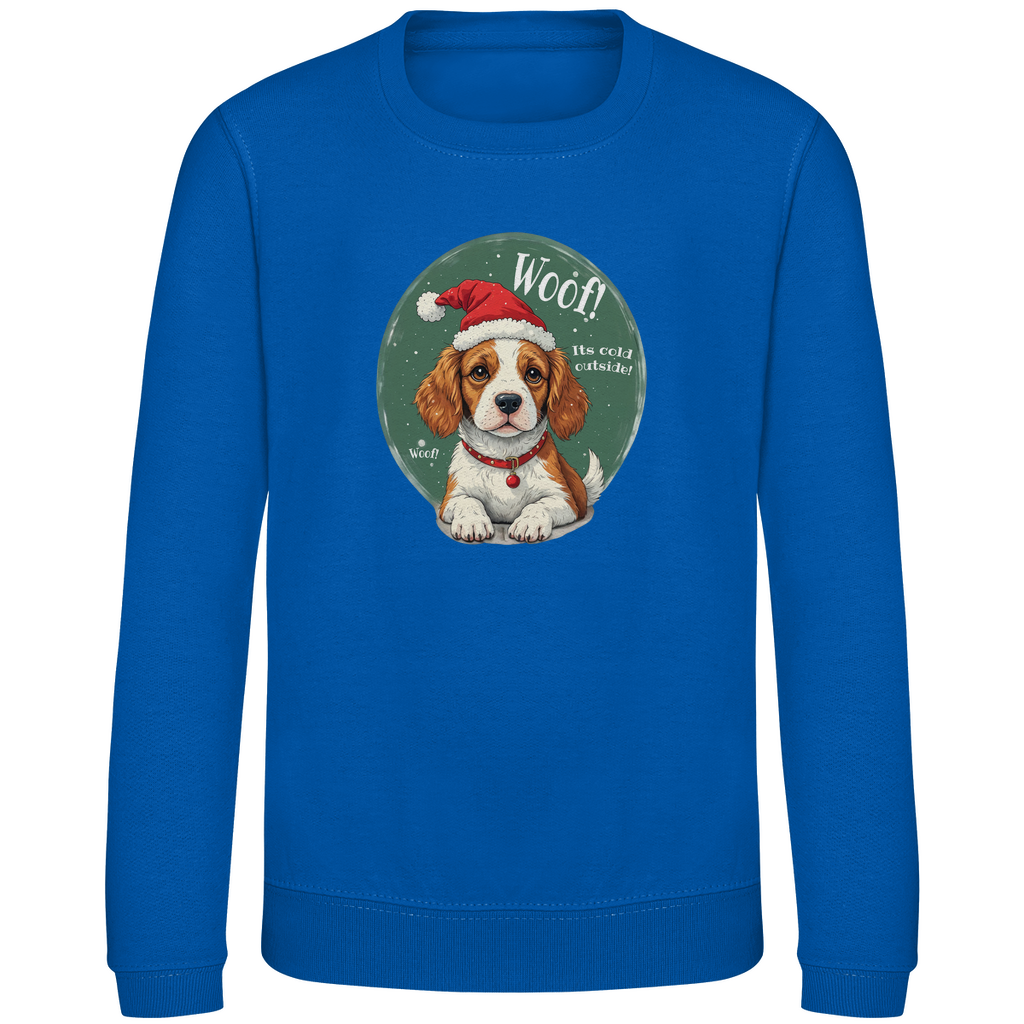 Wuff und Weihnachten - Sweatshirt für Kinder