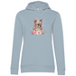 Flower Chihuahua - Bio-Hoodie für Damen