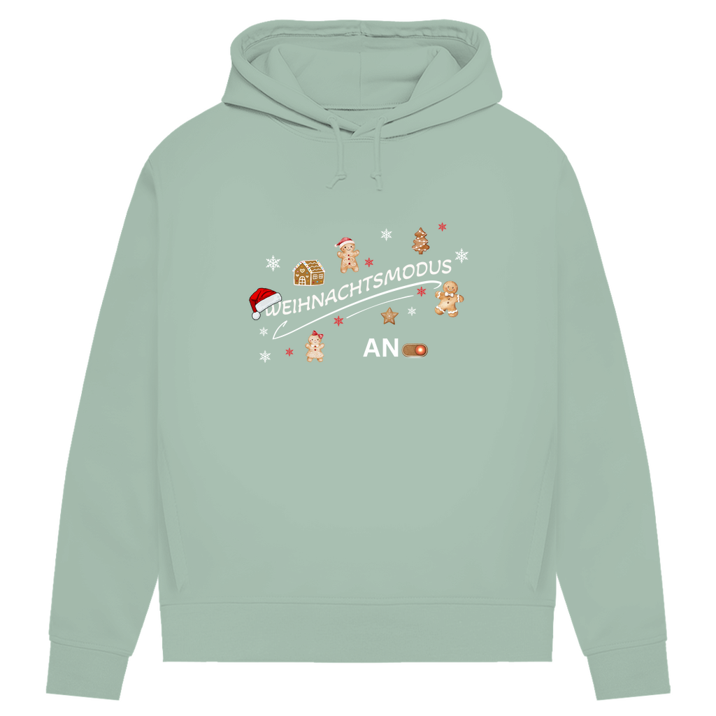 Weihnachtsmodus - Bio-Hoodie für Damen