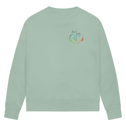 Mit Liebe - Bio-Sweatshirt für Damen |Brustmotiv