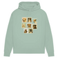 Briefmarken - Bio-Hoodie für Damen