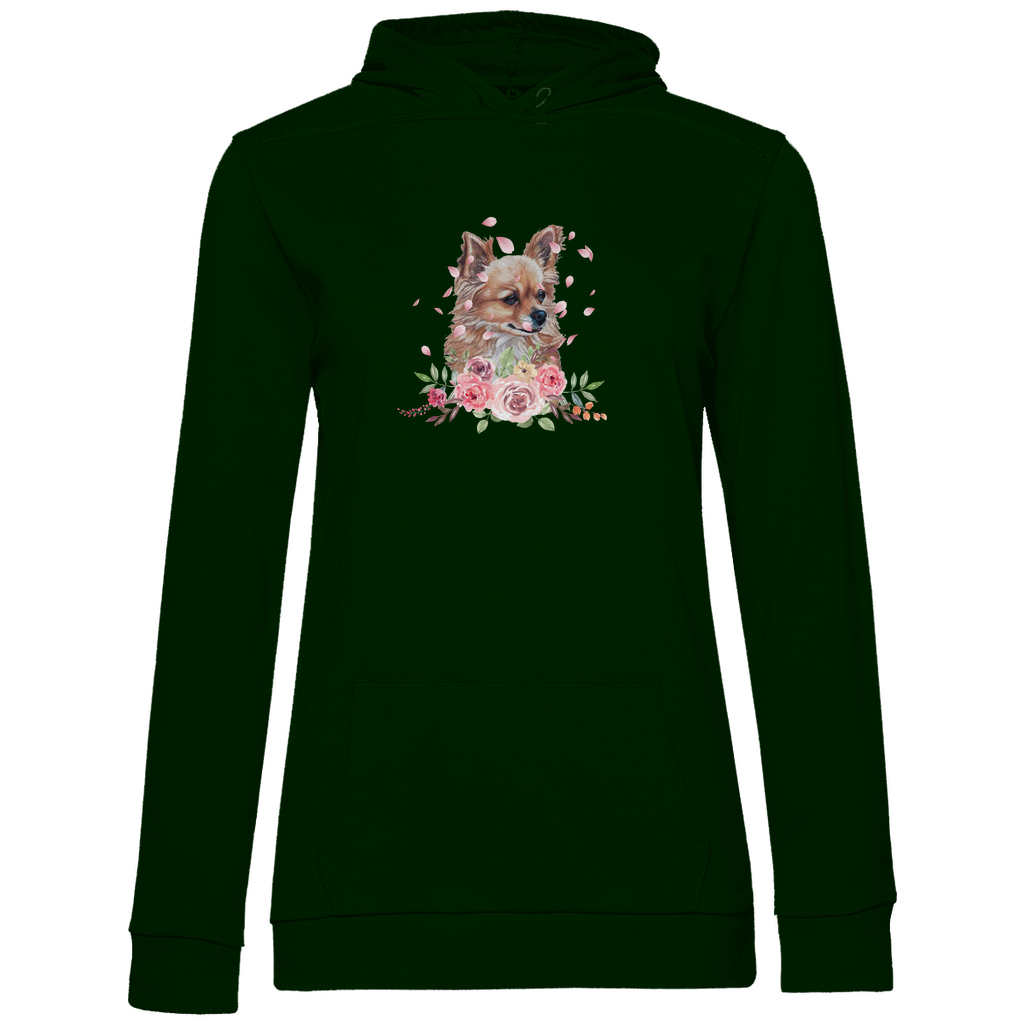 Flower Chihuahua - Hoodie für Damen