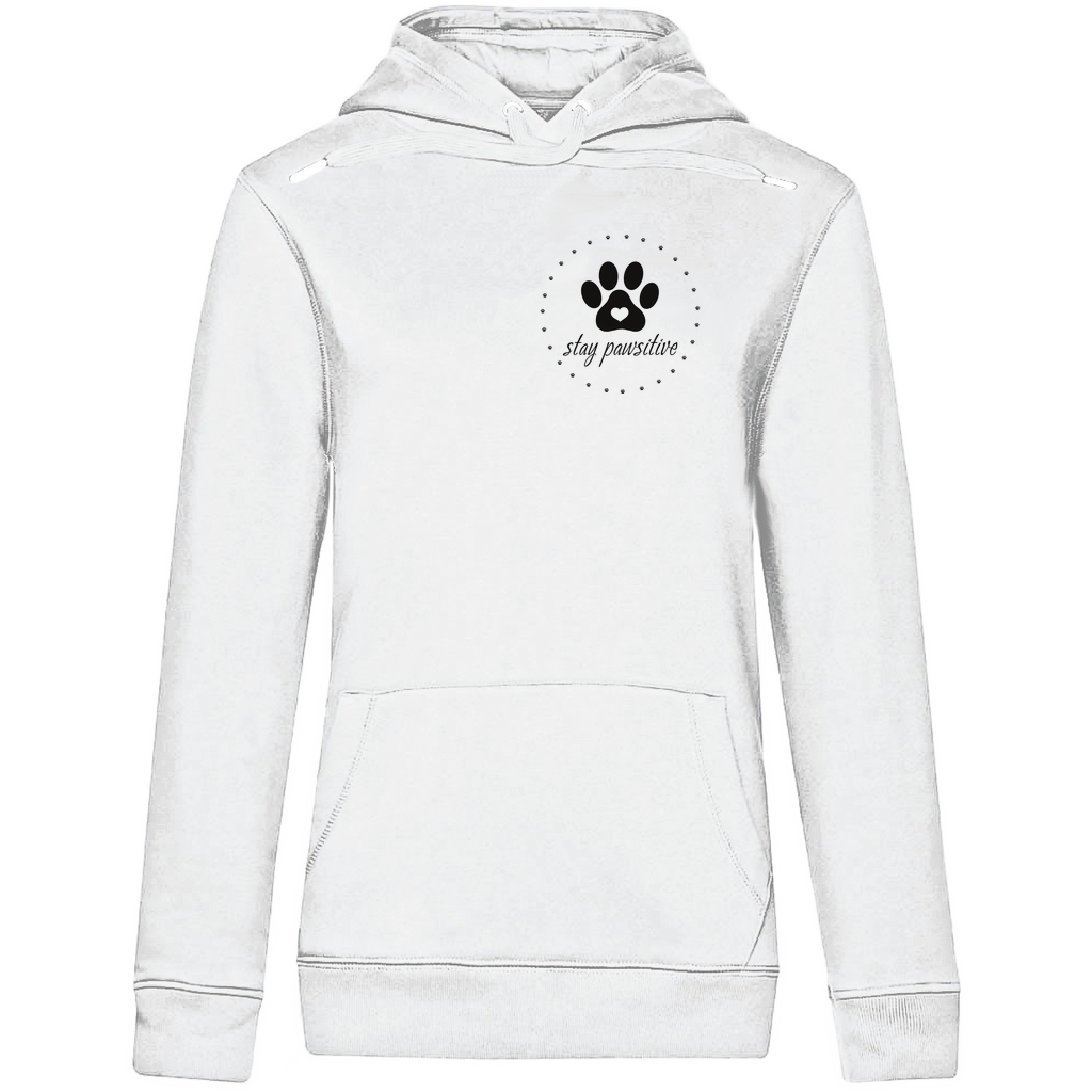 Stay Pawsitive -Bio-Hoodie für Damen