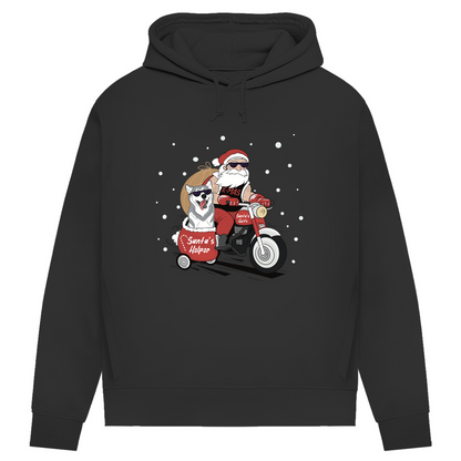 Biker Santa- Bio-Hoodie für Damen