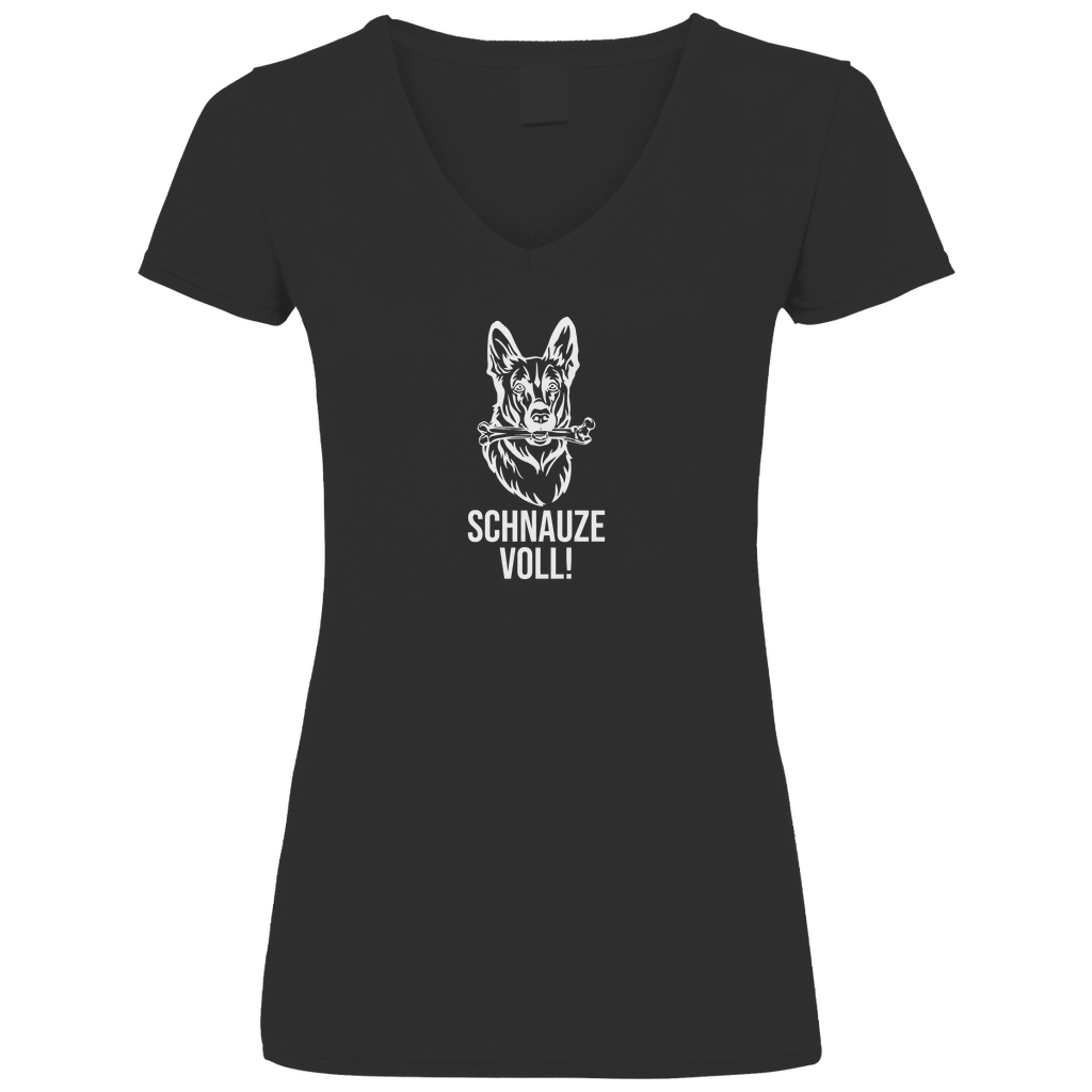 Schnauze Voll - V-Shirt für Damen