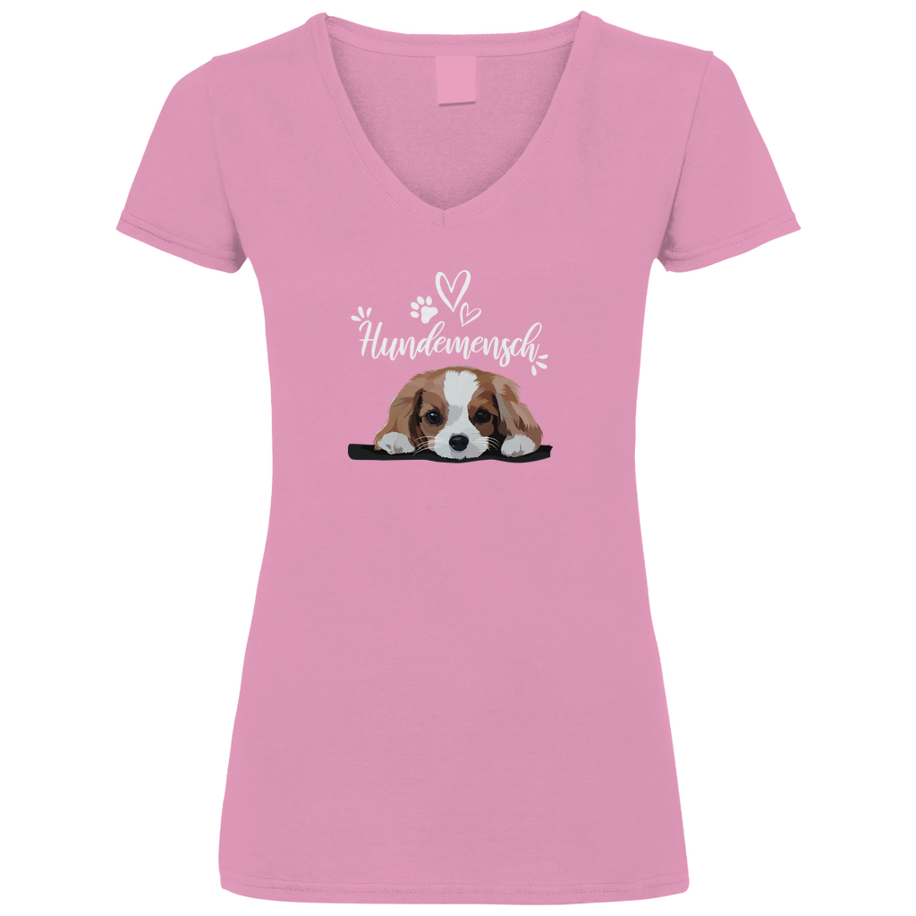 Hundemensch - V-Shirt für Damen