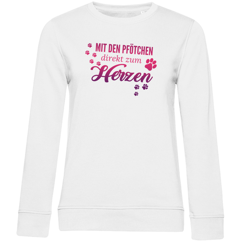 Direkt Zum Herzen - Bio-Sweatshirt für Damen