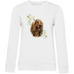 Flower Cocker Spaniel - Bio-Sweatshirt für Damen